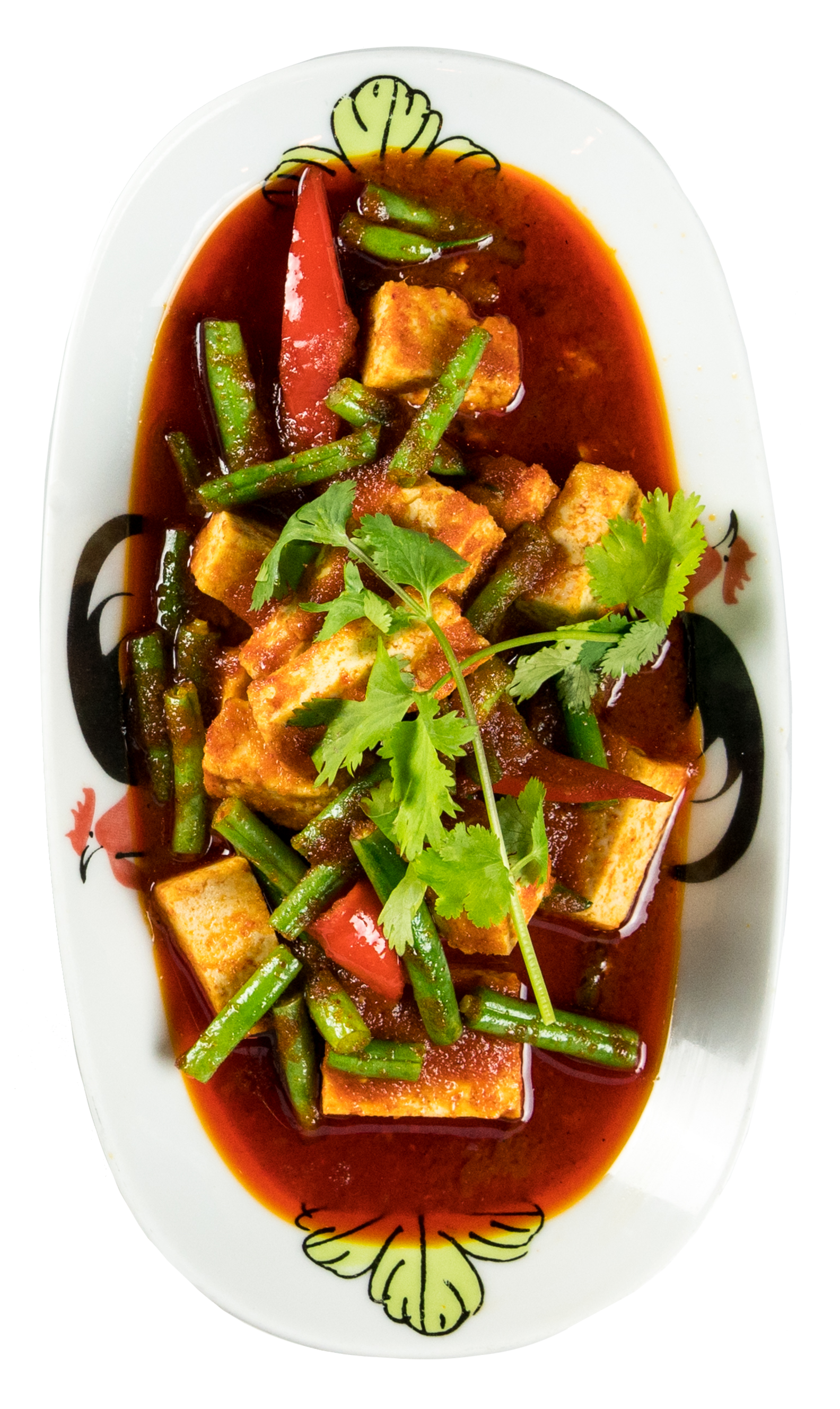Thaikhun Thai street food tofu in red curry sauce